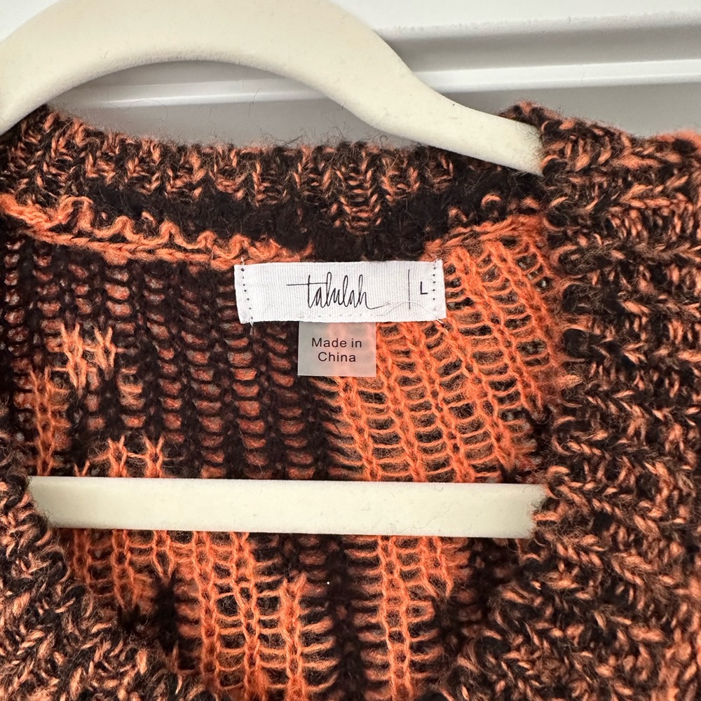 TALULAH Orange and Black Pumpkin Sweater - Picture 2 of 3